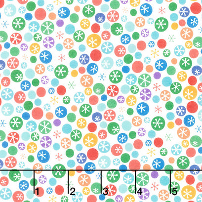 First Snow - Snow Dots Multi Yardage