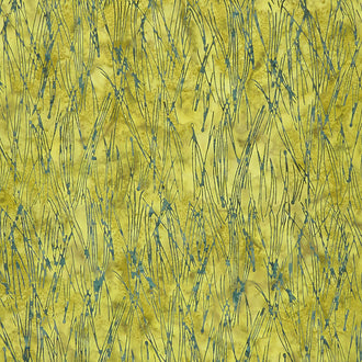 River Walk Batiks - Scattered Lines Green Seedling Yardage