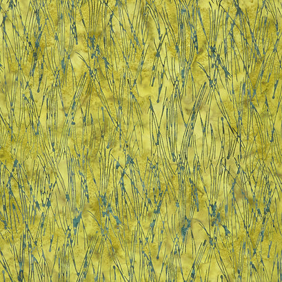 River Walk Batiks - Scattered Lines Green Seedling Yardage