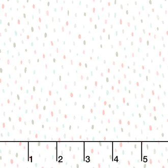 Cozy Cotton Flannels - Over the Moon Full Collection Raindrops Pastel Yardage