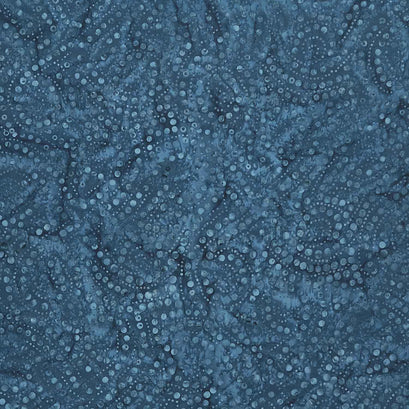 Tonga Batiks - Lakeside Loose Dotted Spirals Navy Yardage
