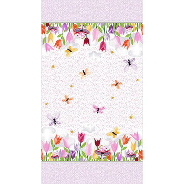 Sloane The Snail - Double Border White Yardage Alternative View #1