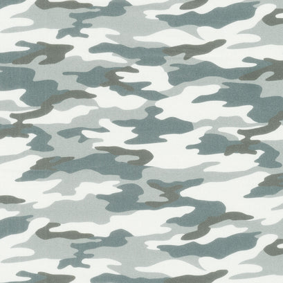 Welcome Home Camoflauge - Grey Dove Yardage