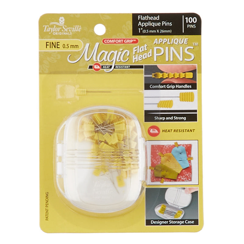 Magic Pins™ Flathead Applique Fine Pins - 100 count Alternative View #2