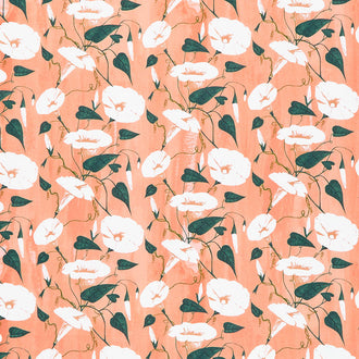 Daybreak - Morning Glories Coral Yardage