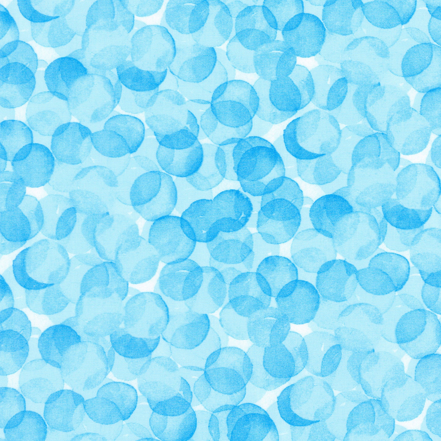 Whimsy Daisical II - Dots Blue Yardage Primary Image