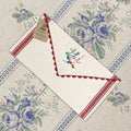 Vintage Sriped Sewing Sack Organizer - Red Stripe