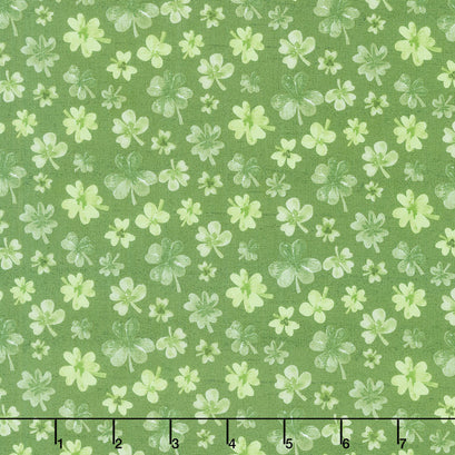 Monthly Placemat Coordinate - March Shamrocks Green Yardage