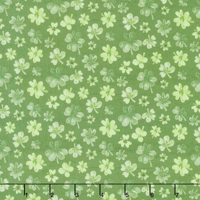 Monthly Placemat Coordinate - March Shamrocks Green Yardage Primary Image