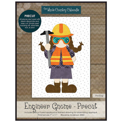 Engineer Gnome Precut Fused Applique Pack