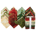 Holiday Flourish - Snow Flower - Gold ColorstoryFat Quarter Bundle Primary Image