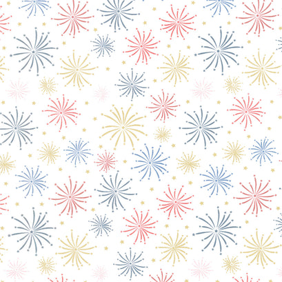 Sweet Freedom - Fireworks Cloud Sparkle Yardage