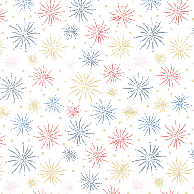 Sweet Freedom - Fireworks Cloud Sparkle Yardage Primary Image