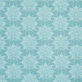 Floralicious - Medallion Turquoise Yardage
