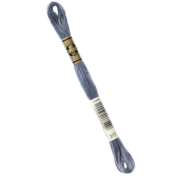DMC Embroidery Floss - 317 Pewter Gray Primary Image