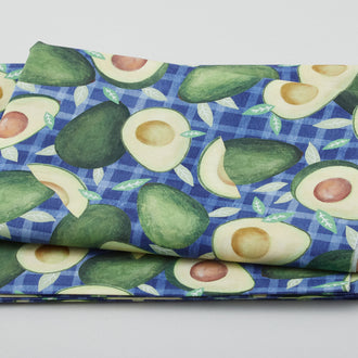 Avo Great Day - Tossed Avocado Navy 2 Yard Cut