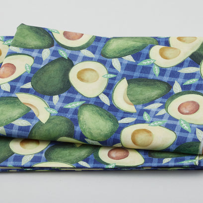 Avo Great Day - Tossed Avocado Navy 2 Yard Cut