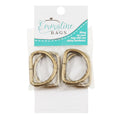 Emmaline 1" D-Rings - Set of Four Antique Brass Alternative View #1