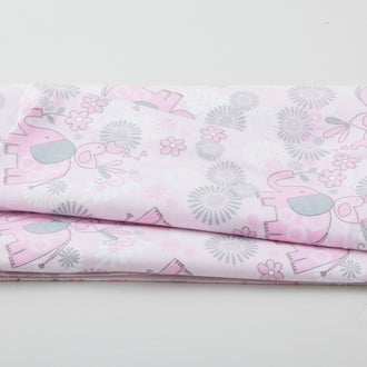 Mia Bird Flannel - Elephant Blush 2 Yard Cut