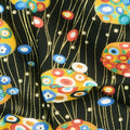 Cleo - Bejeweled Circle Black Metallic Yardage Alternative View #1