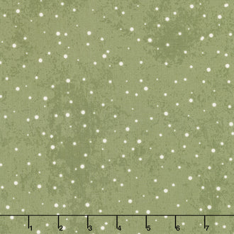 Kringle - Polka Dots Green Yardage