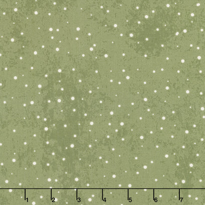 Kringle - Polka Dots Green Yardage