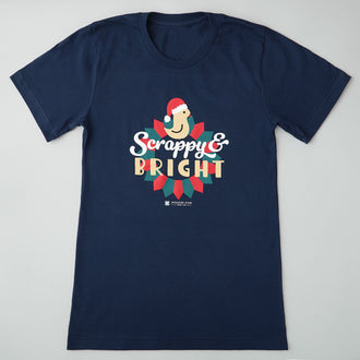 Scrappy & Bright Navy T-shirt - 3XL