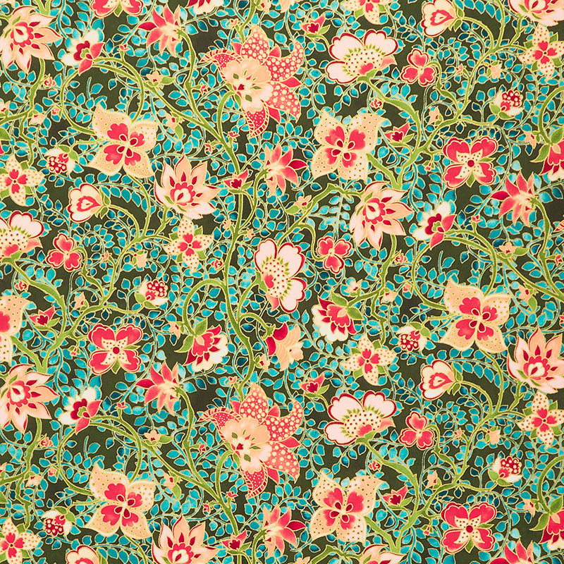 Jeweled Leaves - Floral Meadow Yardage Primary Image