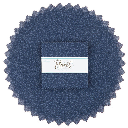 Floret - Navy 5" Stackers