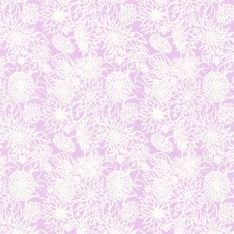 In the Garden - Dahlia Love Lilac Yardage
