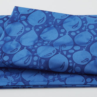 Rainbow Celebration Batiks - Balloons Blue Marine 2 Yard Cut