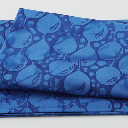 Rainbow Celebration Batiks - Balloons Blue Marine 2 Yard Cut