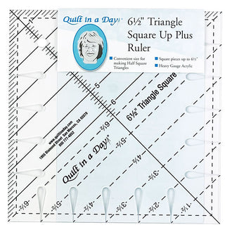 6 1/2" Triangle Square Up Ruler PLUS