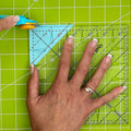 6 1/2" Triangle Square Up Plus Ruler Alternative View #2