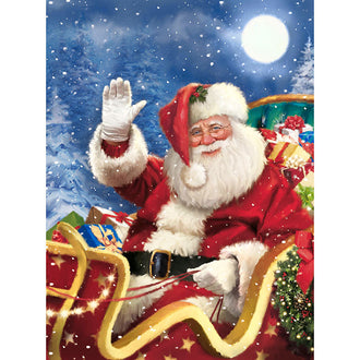 Jolly Old St. Nick - St. Nick Blue Multi Panel