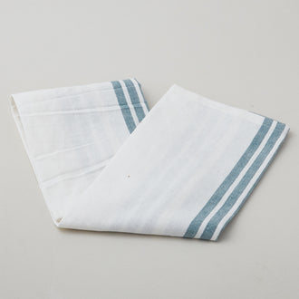 Tea Towel - Blue Thick Stripe