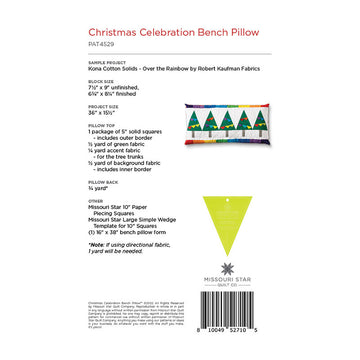 Christmas Celebration Bench Pillow Pattern by Missouri Star Alternative View #1