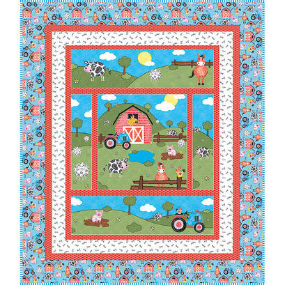 Crayola Coloring on the Farm Quilt Kit