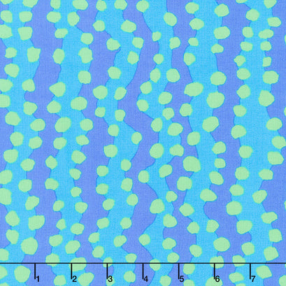 Kaffe Fassett Collective - August 2022 Bubble Stripe Aqua Yardage
