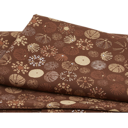 Ocean Jewels - Sea Urchins Brown 2 Yard Cut