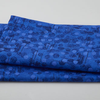 Jot Dot - Dot Texture Dark Blue 108" Wide 3 Yard Cut