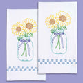 Sunflowers Embroidery Hand Towel Set Primary Image