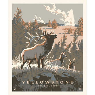 National Parks - Yellowstone Poster Multi Panel
