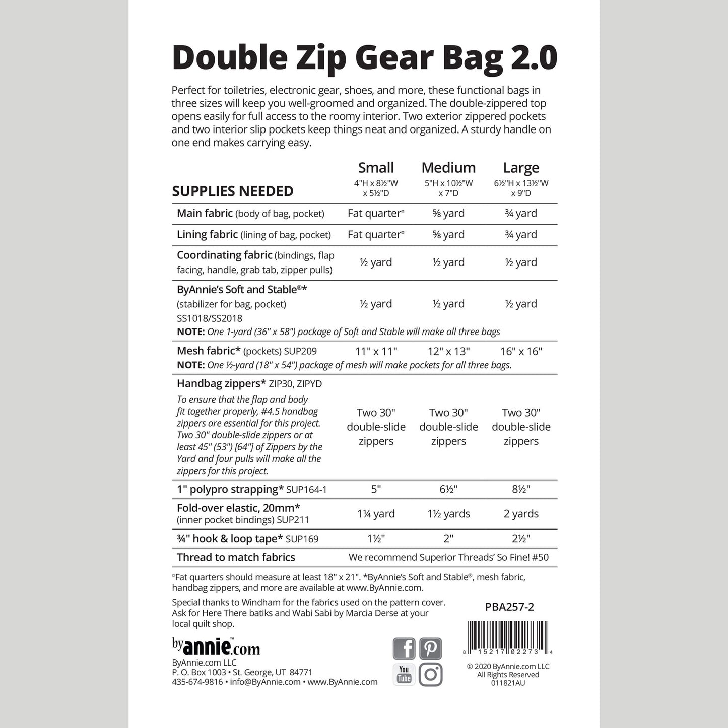 Double Zip Gear Bag 2.0 Pattern Alternative View #1