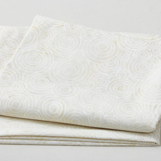 Vienna Batiks - Concentric Circle Custard 2 Yard Cut