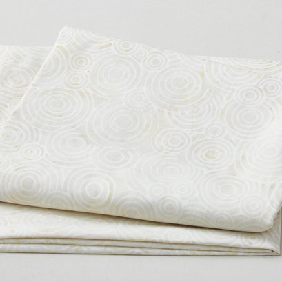 Vienna Batiks - Concentric Circle Custard 2 Yard Cut