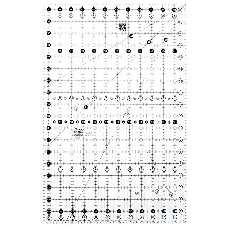 Baseline Grid Ruler Creative Grids Quilt Ruler 12-1/2