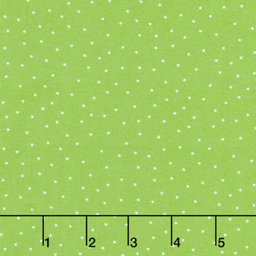 Kimberbell Basics - Tiny Dots Green/White Yardage Primary Image