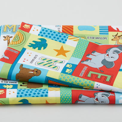 A to Zoo - Patch Turquoise 2 Yard Cut