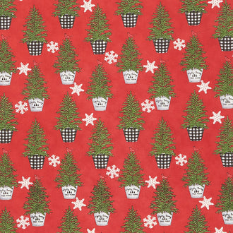 Holly Berry Tree Farm - Tree Farm Berry Red Yardage